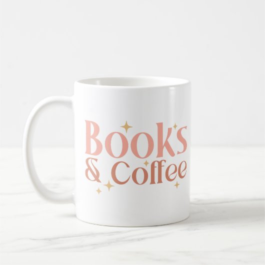 Bücher und Kaffee Kaffeetasse (Links)