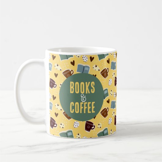 Bücher und Kaffee Kaffeetasse (Links)