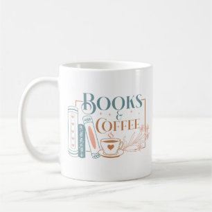 Bücher und Kaffee Kaffeetasse