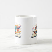 Bücher und Kaffee Kaffeetasse (Mittel)
