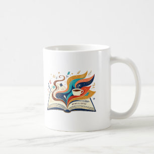 Bücher und Kaffee Kaffeetasse