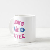 Bücher und Kaffee Kaffeetasse (Vorderseite Links)