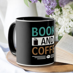 Bücher und Kaffee-Lover-Geschenk Tasse