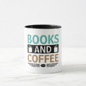 Bücher und Kaffee-Lover-Geschenke Tasse (Zentrum)
