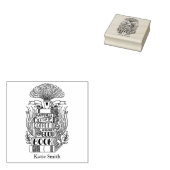 Bücher und Kaffee Lover Personalisiert Gummistempel (Stempel)