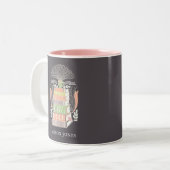 Bücher und Kaffee Lover Personalisiert Zweifarbige Tasse (Vorderseite Links)