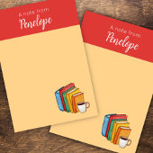 Bücher und Kaffee Post-it Klebezettel