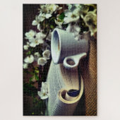 Bücher und Kaffee Puzzle (Vertikal)