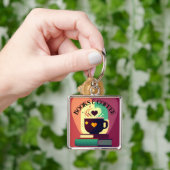 Bücher und Kaffee Schlüsselanhänger (Hand)