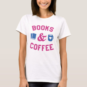 Bücher und Kaffee T-Shirt