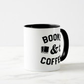 Bücher und Kaffee Tasse (VorderseiteRechts)