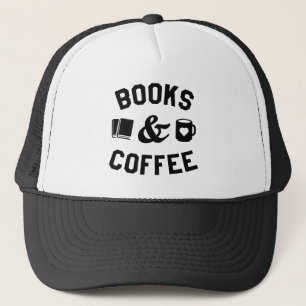 Bücher und Kaffee Truckerkappe