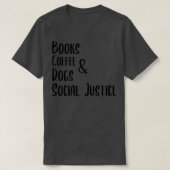 Bücher und Kaffee und Hunde Essential TShirt (Design vorne)