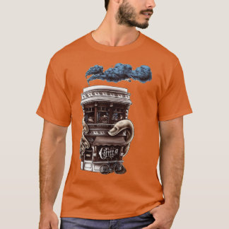 Bücher und Kaffee und Hunde und soziale Gerechtigk T-Shirt