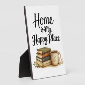 Bücher und Kaffee - Vintage-Buch Fotoplatte (Seite)