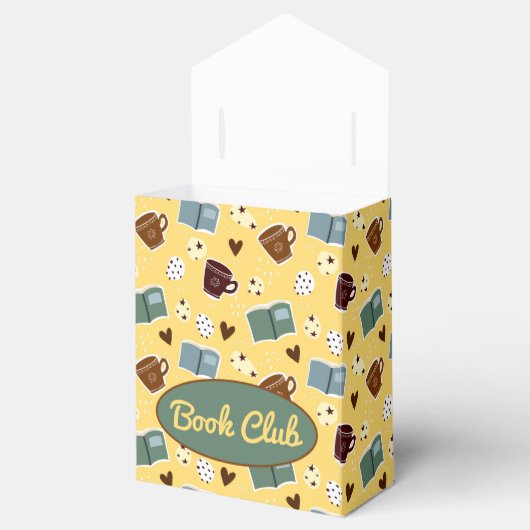 Bücher und Kaffeekartons Geschenkschachtel (Geöffnet)