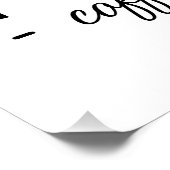 Bücher und Kaffeeliebhaber Poster (Ecke)