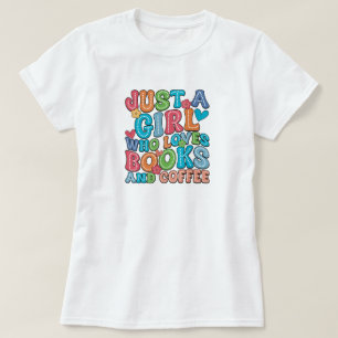 Bücher- und Kaffeeliebhaber T-Shirt