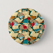 Bücher und Katzen Button (Vorderseite)