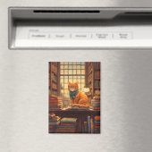 Bücher und Katzen Magnet (In Situ (Geschirrspüler))