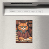 Bücher und Katzen Magnet (In Situ (Geschirrspüler))