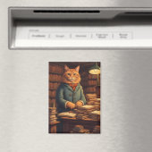 Bücher und Katzen Magnet (In Situ (Geschirrspüler))