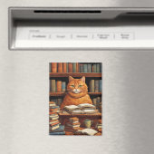 Bücher und Katzen Magnet (In Situ (Geschirrspüler))