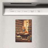 Bücher und Katzen Magnet (In Situ (Geschirrspüler))