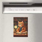 Bücher und Katzen Magnet (In Situ (Geschirrspüler))