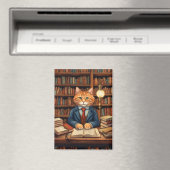 Bücher und Katzen Magnet (In Situ (Geschirrspüler))