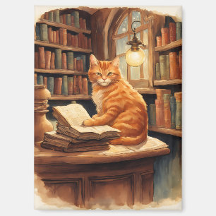 Bücher und Katzen Magnet