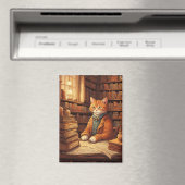 Bücher und Katzen Magnet (In Situ (Geschirrspüler))