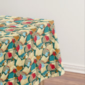 Bücher und Katzen Tischdecke (Beispiel)