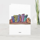 Bücher und Lernen Karte (Rückseite)