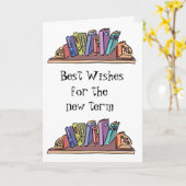 Bücher und Lernen Karte (Gelbe Blume)