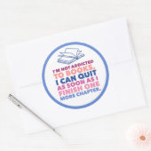 Bücher und Lesen Runder Aufkleber (Umschlag)