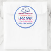 Bücher und Lesen Runder Aufkleber (Tasche)