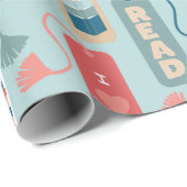 Bücher und Lesezeichen Gemustert lesen Geschenkpapier (Rolleneckpunkt)