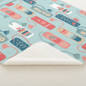 Bücher und Lesezeichen Gemustert lesen Sherpadecke (3/4)