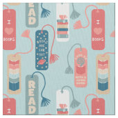 Bücher und Lesezeichen Gemustert lesen Stoff (Nahaufnahme)