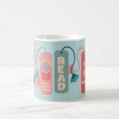 Bücher und Lesezeichen Illustriert lesen Kaffeetasse (Mittel)