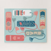 Bücher und Lesezeichen Illustriert lesen Puzzle (Horizontal)
