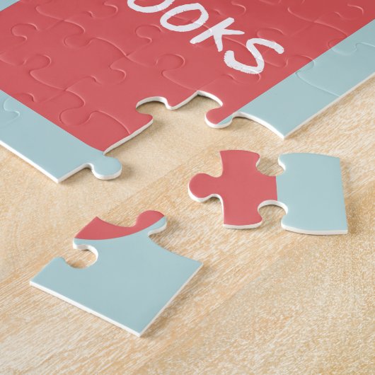 Bücher und Lesezeichen Illustriert lesen Puzzle (Seite)