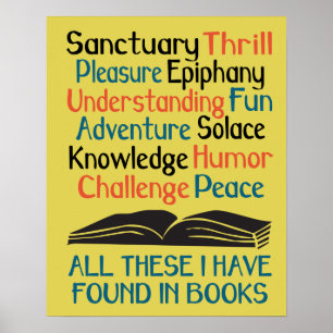 Bücher und Lesposter - all diese Poster