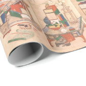 Bücher und Objekte eines koreanischen Wissenschaft Geschenkpapier (Rolleneckpunkt)