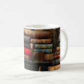 Bücher und Pflanze Kaffeetasse (VorderseiteRechts)