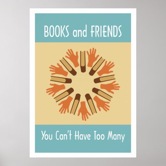 Bücher und Poster für Freunde lesen (Vorne)