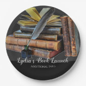 Bücher und Qualität Pappteller (Vorderseite)