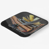 Bücher und Quill Square Pappteller (Gewinkelt)