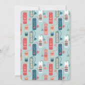 Bücher und Reading ThemenGeburtstagsparty Einladung (Rückseite)